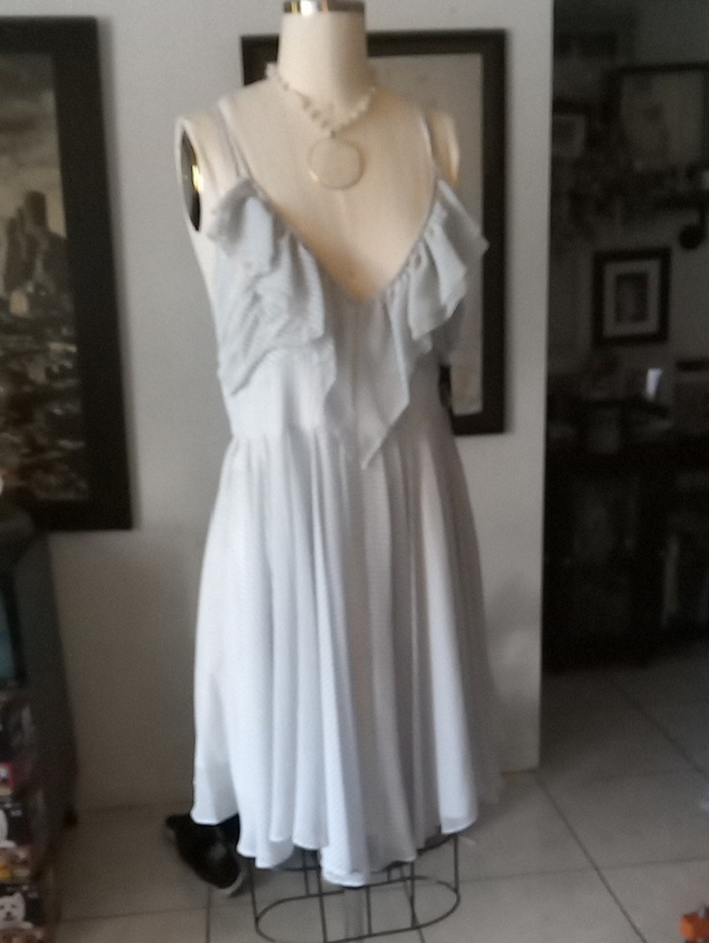 Guess Light Blue Midi Dress
